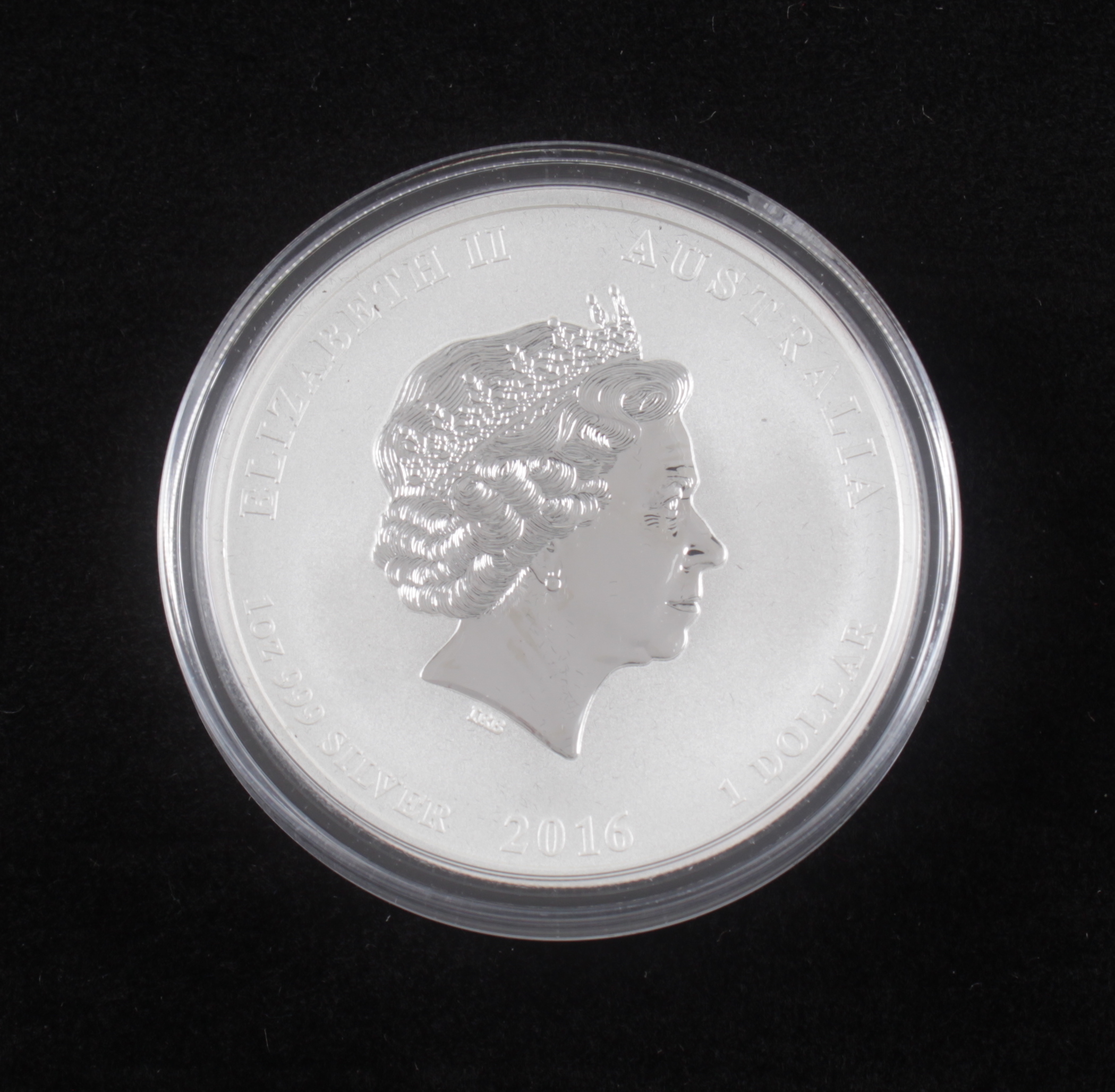 1 oz. 2016-P Australia Five Blessings Perth Mint Silver Coin with Original Packaging at PristineAuction.com 1 oz. 2016-P Australia Five Blessings Perth Mint Silver Coin with Original Packaging at PristineAuction.com