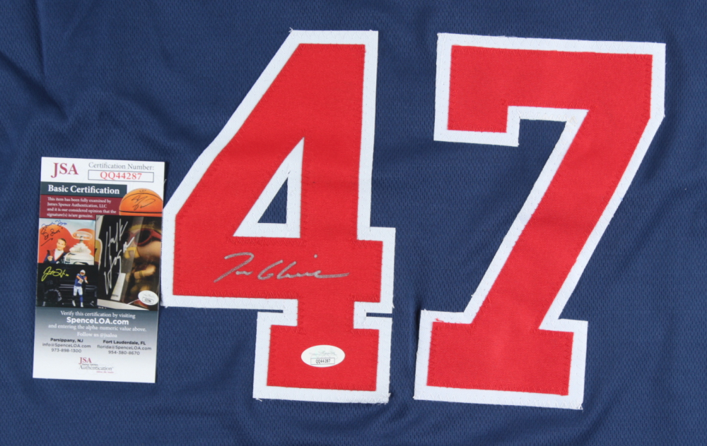 tom glavine autographed jersey