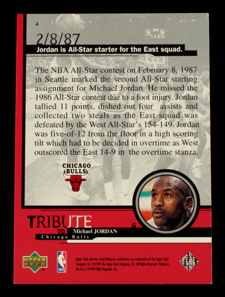 upper deck tribute to michael jordan