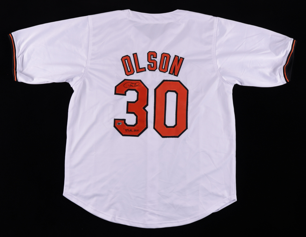 Gregg Olson Signed Jersey Inscribed "'89 AL ROY" (RSA Hologram) at PristineAuction.com Gregg Olson Signed Jersey Inscribed "'89 AL ROY" (RSA Hologram) at PristineAuction.com