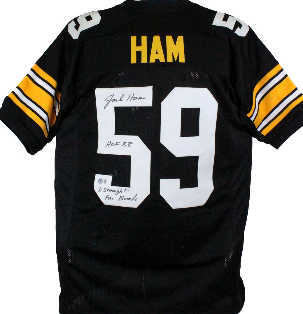 Jack Ham Signed Jersey Inscribed "HOF 88" & "8 Straight Pro Bowls" (Beckett Hologram) at PristineAuction.com Jack Ham Signed Jersey Inscribed "HOF 88" & "8 Straight Pro Bowls" (Beckett Hologram) at PristineAuction.com