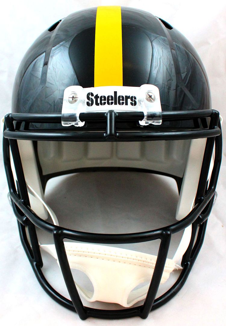 Jack Lambert Signed Steelers Full-Size Speed Helmet Inscribed "HOF 90" (Beckett) at PristineAuction.com Jack Lambert Signed Steelers Full-Size Speed Helmet Inscribed "HOF 90" (Beckett) at PristineAuction.com