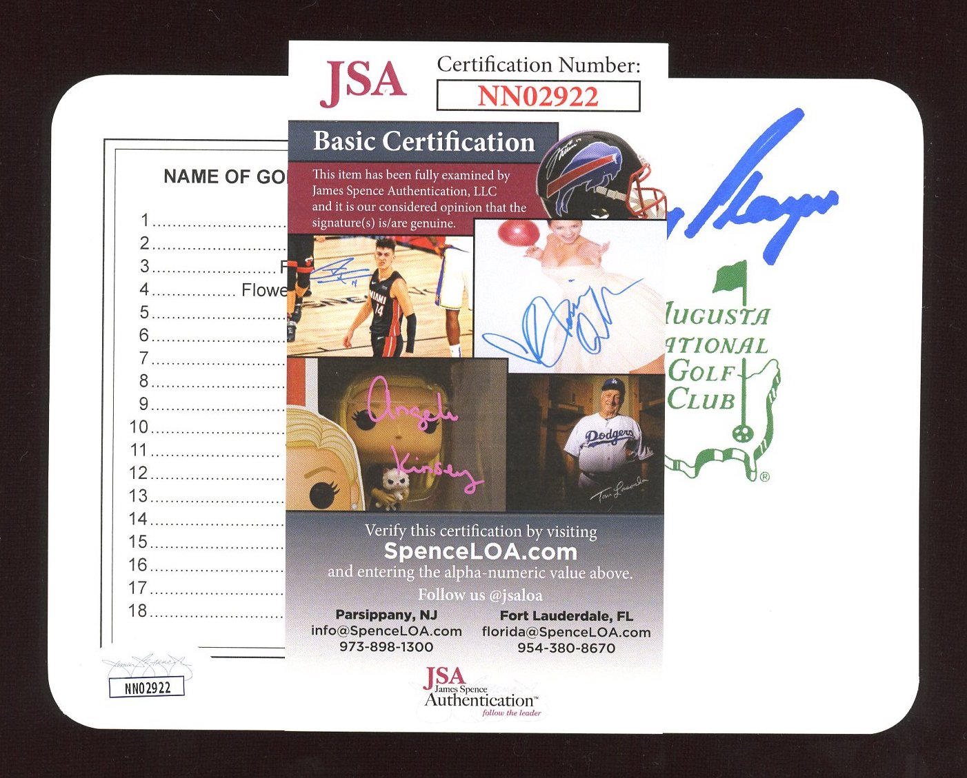Gary Player Signed Augusta National Golf Club Scorecard (JSA) at PristineAuction.com Gary Player Signed Augusta National Golf Club Scorecard (JSA) at PristineAuction.com