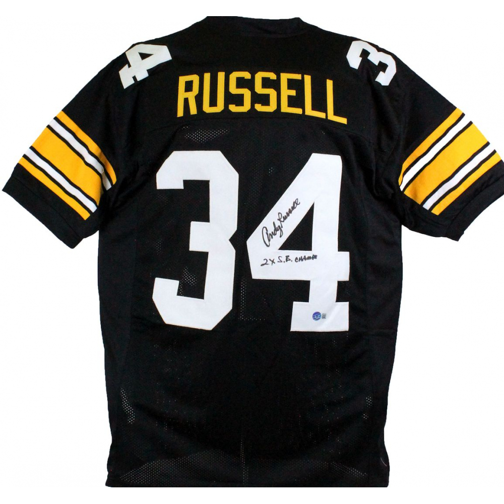 Andy Russell Signed Jersey Inscribed 