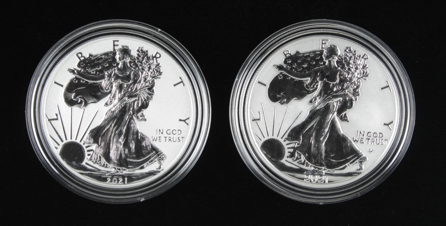 2021-P American Silver Eagle $1 One Dollar Coin - First Strike - Emergency Issue (PCGS MS69) at PristineAuction.com 2021-P American Silver Eagle $1 One Dollar Coin - First Strike - Emergency Issue (PCGS MS69) at PristineAuction.com