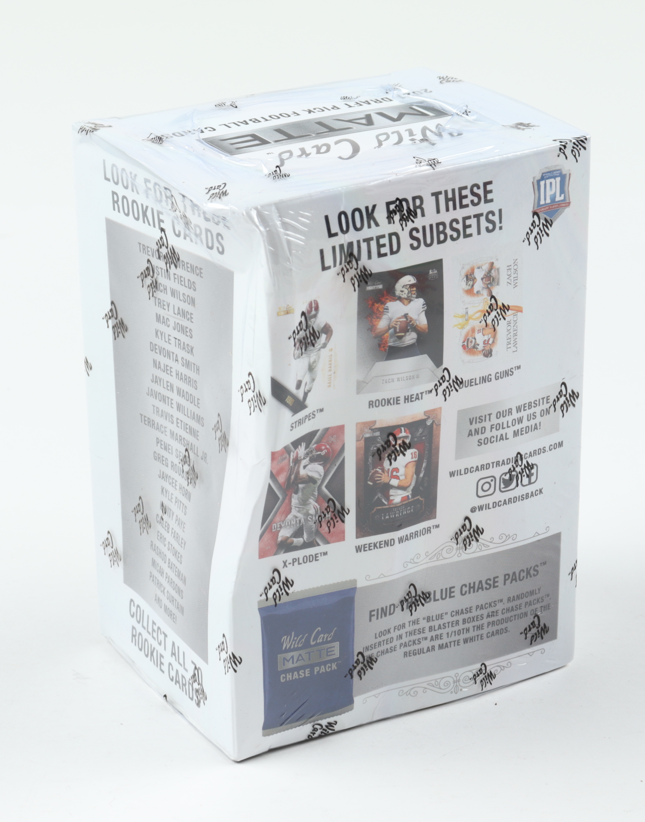 2021 Wild Card Matte White Football Blaster Box with (4) Packs at PristineAuction.com 2021 Wild Card Matte White Football Blaster Box with (4) Packs at PristineAuction.com