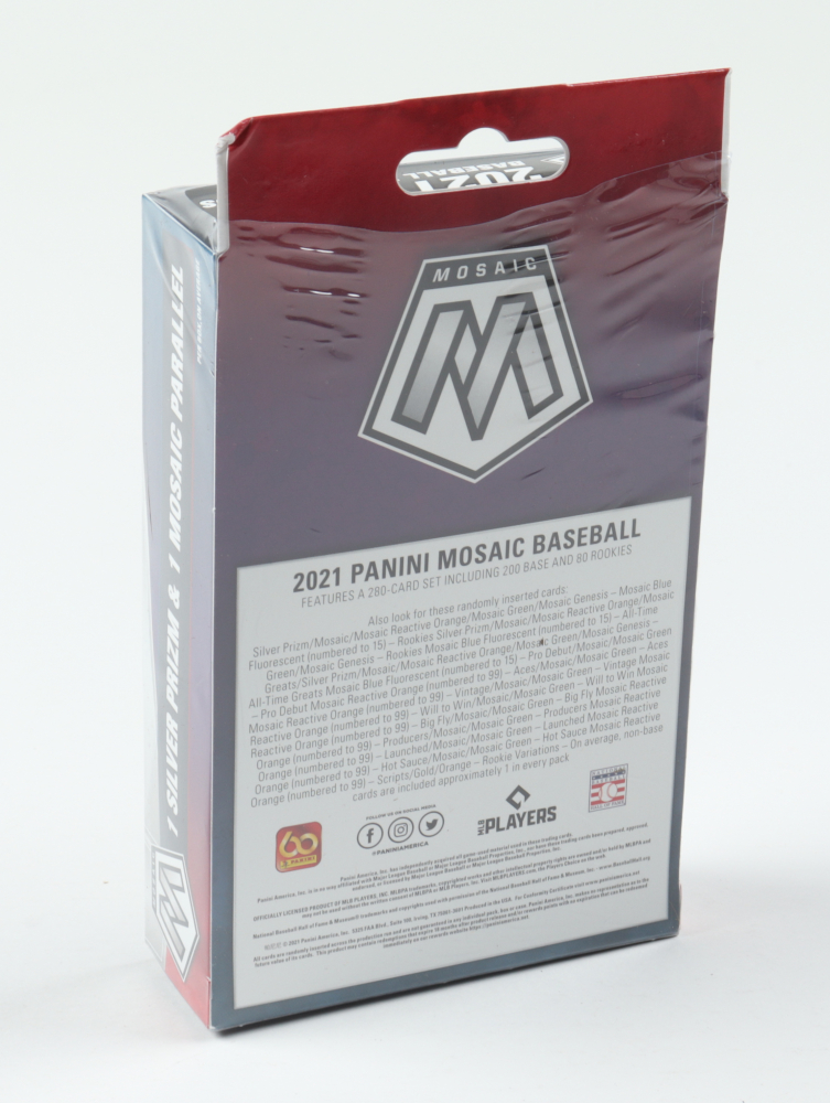 2021 Panini Baseball Mosaic Hanger Box with (20) Cards Pristine Auction