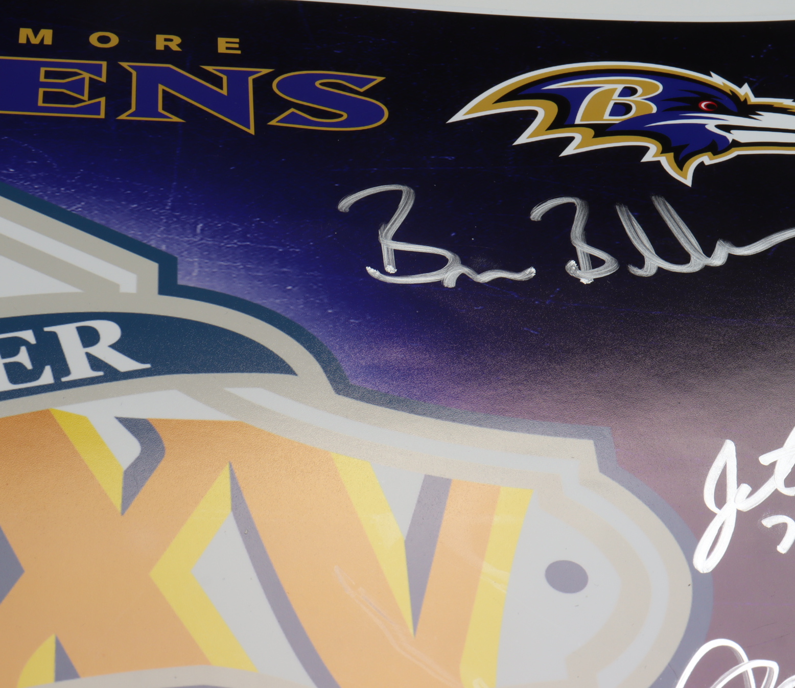 Ravens 2001 Super Bowl XXXV Championship Team-Signed LE 16x20 Photo with (13) Signatures Including Trent Dilfer, Jonathan Ogden, Jermaine Lewis, Qadry Ismail (Beckett LOA & JSA COA) at PristineAuction.com Ravens 2001 Super Bowl XXXV Championship Team-Signed LE 16x20 Photo with (13) Signatures Including Trent Dilfer, Jonathan Ogden, Jermaine Lewis, Qadry Ismail (Beckett LOA & JSA COA) at PristineAuction.com