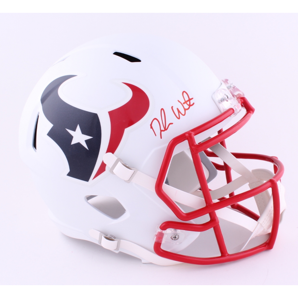 Deshaun Watson Signed Texans Full-Size Matte White Speed Helmet (Beckett) at PristineAuction.com