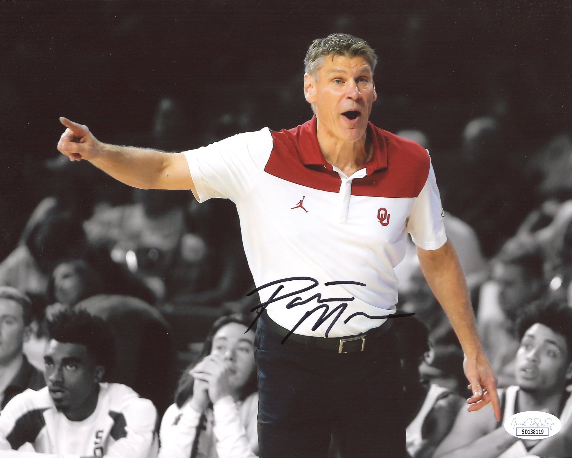 Porter Moser Signed Oklahoma Sooners 8x10 Photo (JSA Hologram) at PristineAuction.com Porter Moser Signed Oklahoma Sooners 8x10 Photo (JSA Hologram) at PristineAuction.com