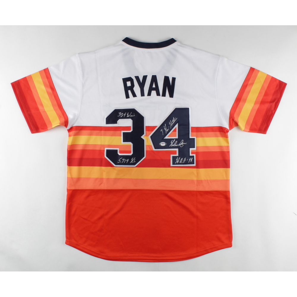 nolan ryan signed jersey
