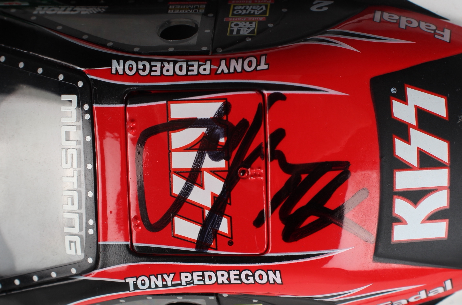 Tony Pedregon Signed LE Castrol Syntec / KISS / 2001 Mustang
