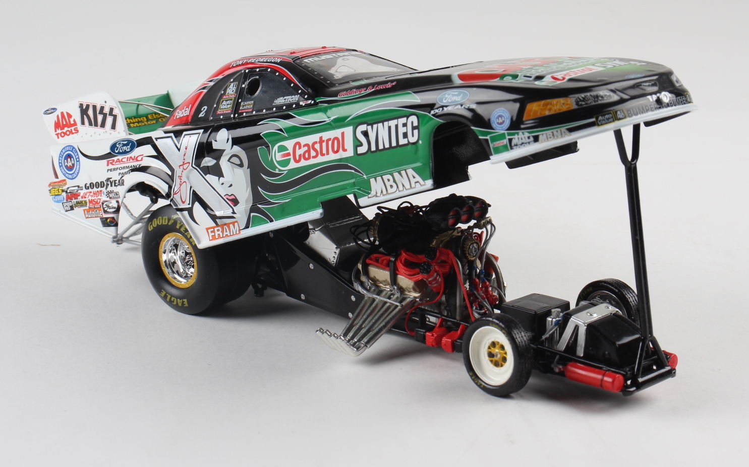 Tony Pedregon Signed LE Castrol Syntec / KISS / 2001 Mustang