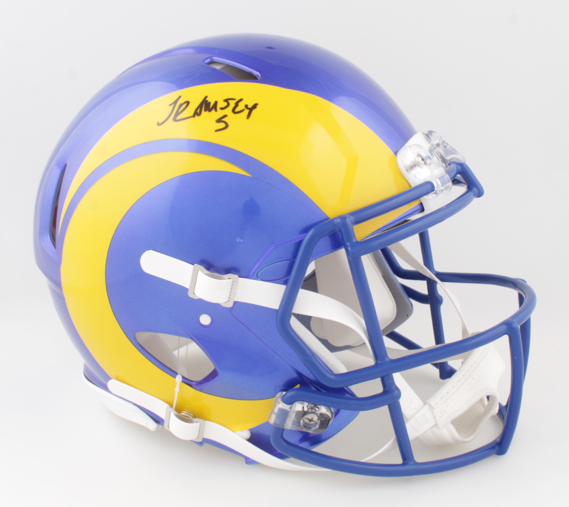 Jalen Ramsey Signed Rams Full-Size Authentic On-Field Speed Helmet (JSA) at PristineAuction.com Jalen Ramsey Signed Rams Full-Size Authentic On-Field Speed Helmet (JSA) at PristineAuction.com