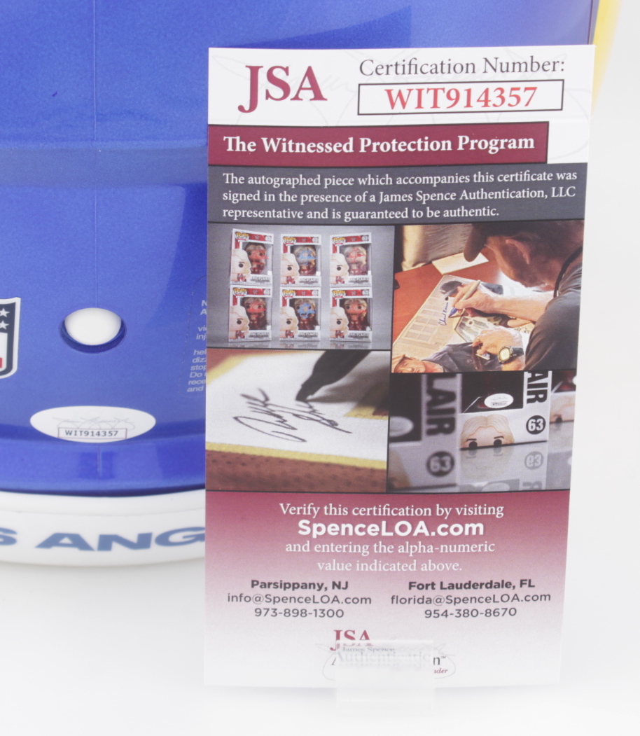 Jalen Ramsey Signed Rams Full-Size Authentic On-Field Speed Helmet (JSA) at PristineAuction.com Jalen Ramsey Signed Rams Full-Size Authentic On-Field Speed Helmet (JSA) at PristineAuction.com