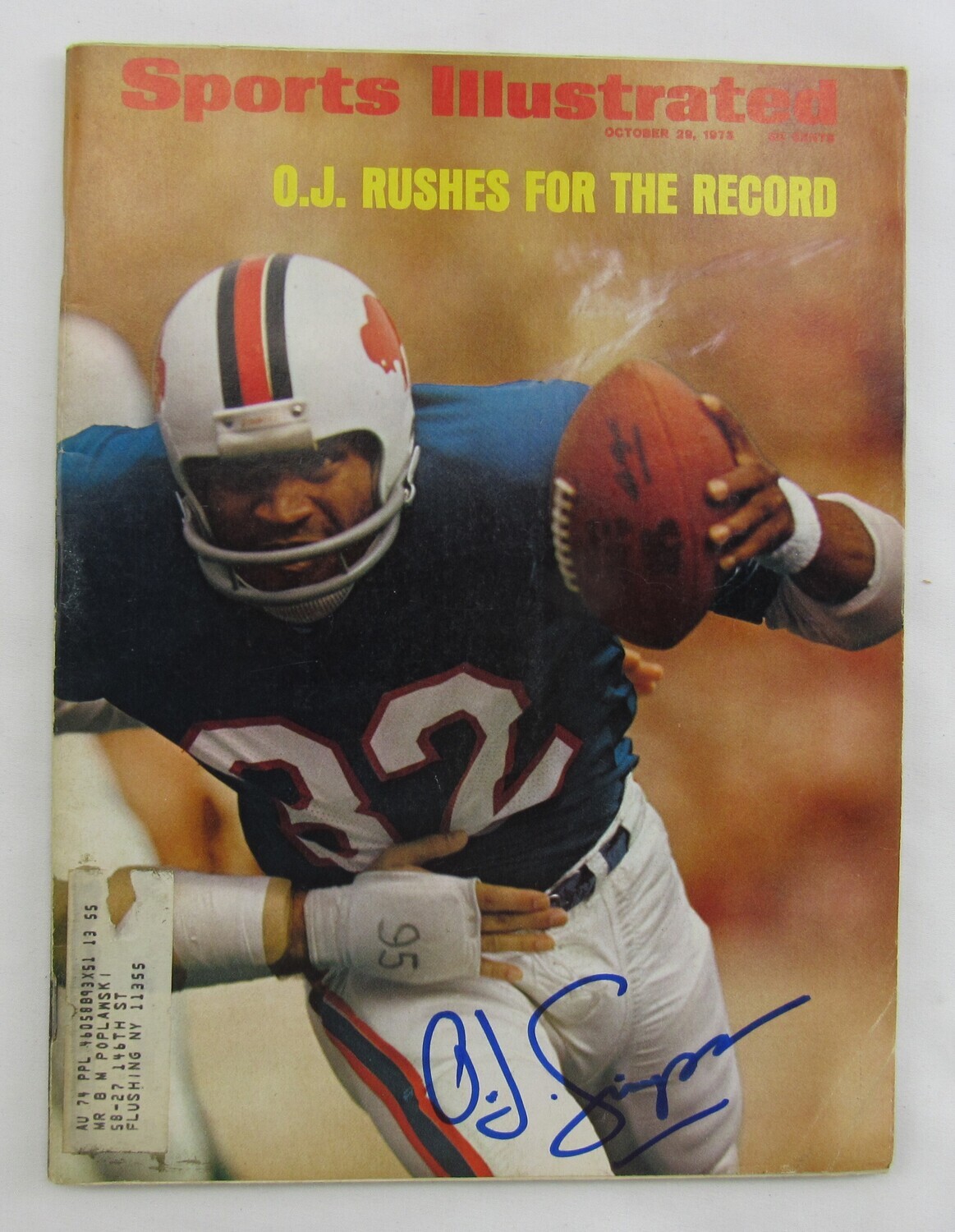 O.J. Simpson Signed 1973 "Sports Illustrated" Magazine (JSA Hologram) at PristineAuction.com O.J. Simpson Signed 1973 "Sports Illustrated" Magazine (JSA Hologram) at PristineAuction.com