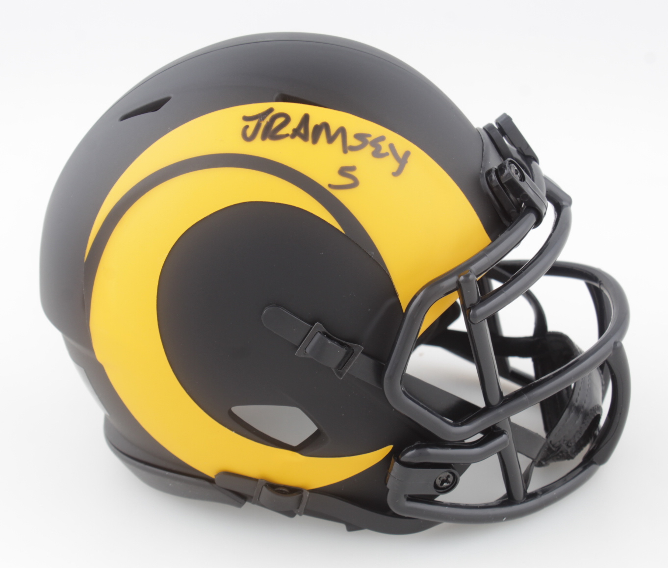 Jalen Ramsey Signed Rams Eclipse Alternate Speed Mini Helmet (JSA COA) at PristineAuction.com Jalen Ramsey Signed Rams Eclipse Alternate Speed Mini Helmet (JSA COA) at PristineAuction.com
