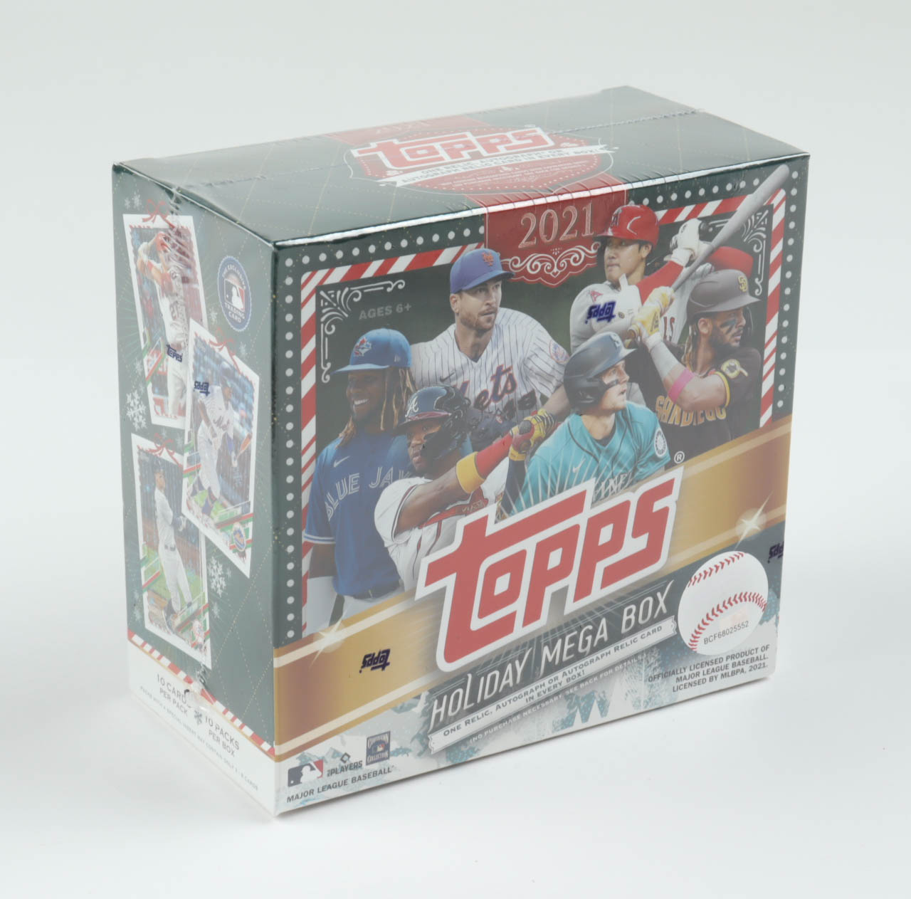 2021 Topps Holiday Baseball Mega Box with (10) Packs at PristineAuction.com 2021 Topps Holiday Baseball Mega Box with (10) Packs at PristineAuction.com