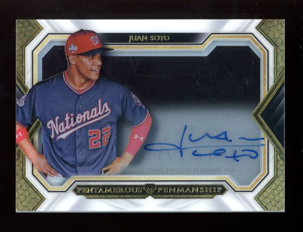 Juan Soto 2019 Topps Five Star Pentamerous Penmanship Autographs #PPJO #12/25