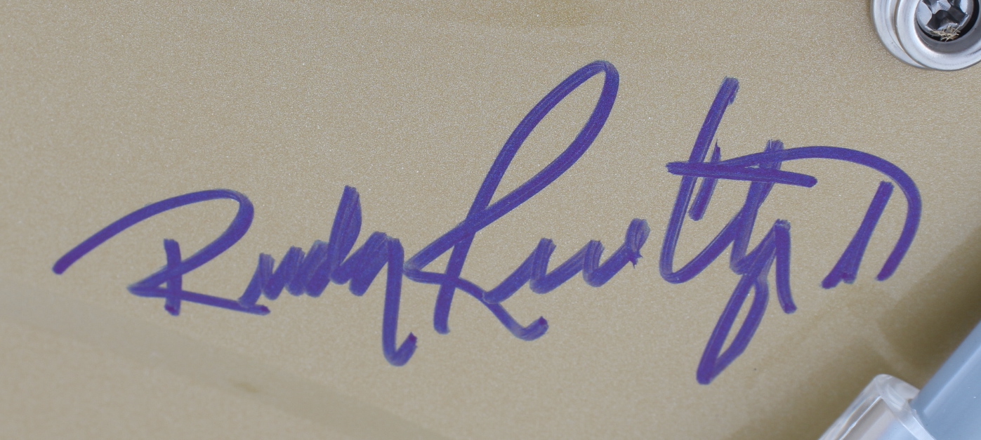 Rudy Ruettiger Twice-Signed Notre Dame Fighting Irish Full-Size Helmet with Extensive Inscription (JSA COA & Ruettiger Hologram) at PristineAuction.com Rudy Ruettiger Twice-Signed Notre Dame Fighting Irish Full-Size Helmet with Extensive Inscription (JSA COA & Ruettiger Hologram) at PristineAuction.com