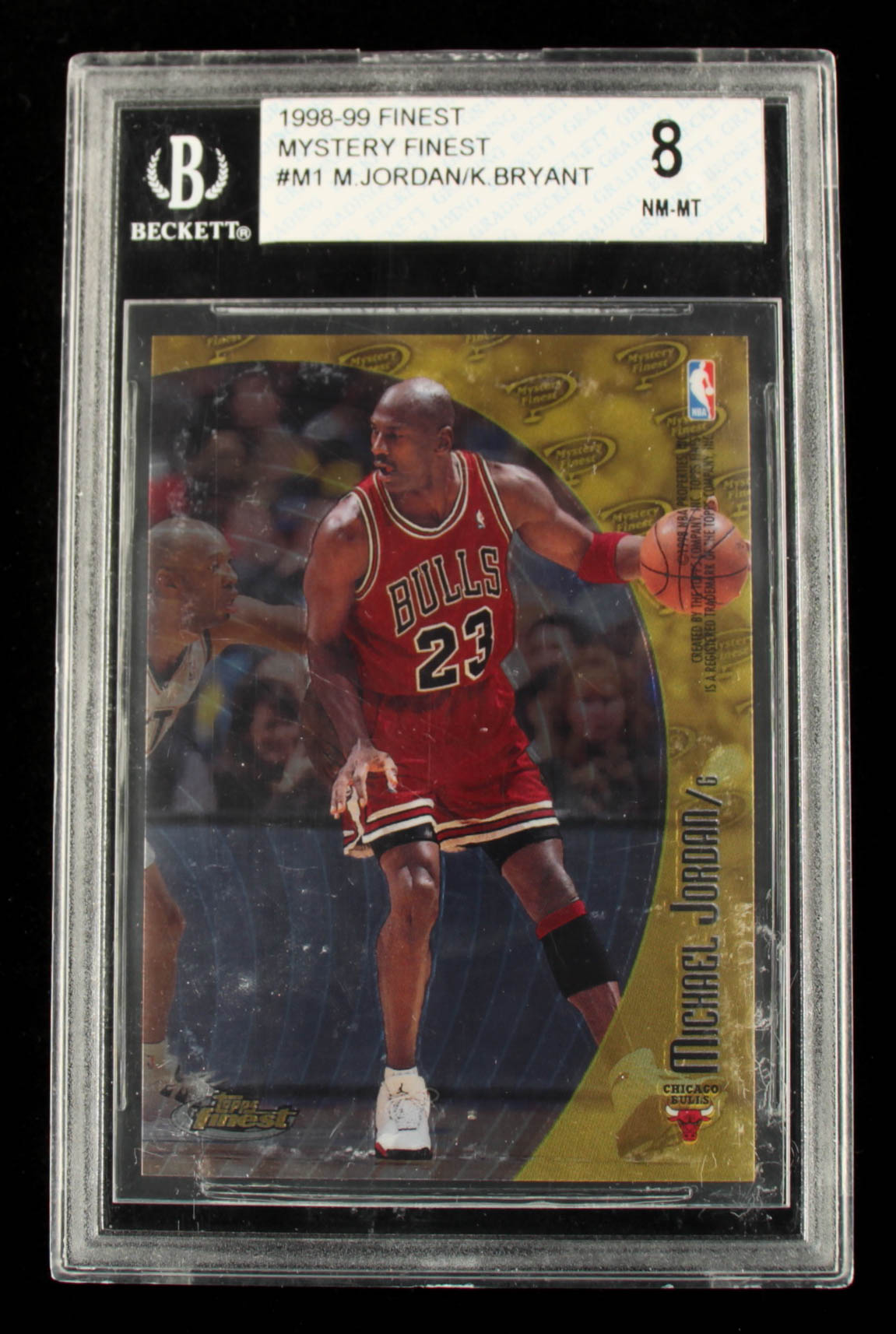 Michael Jordan / Kobe Bryant 1998-99 Finest Mystery Finest #M1 (BGS 8) at PristineAuction.com Michael Jordan / Kobe Bryant 1998-99 Finest Mystery Finest #M1 (BGS 8) at PristineAuction.com