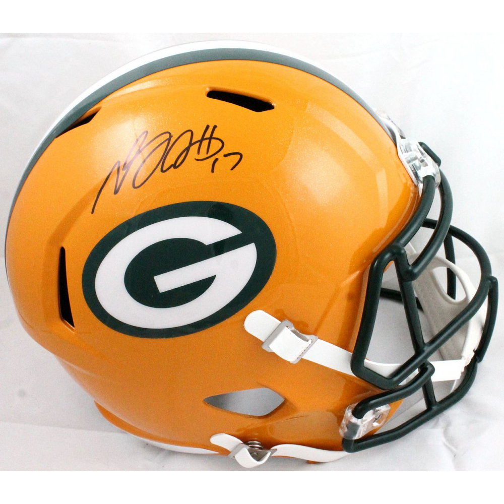 Davante Adams Signed Packers Full Size Speed Helmet Beckett