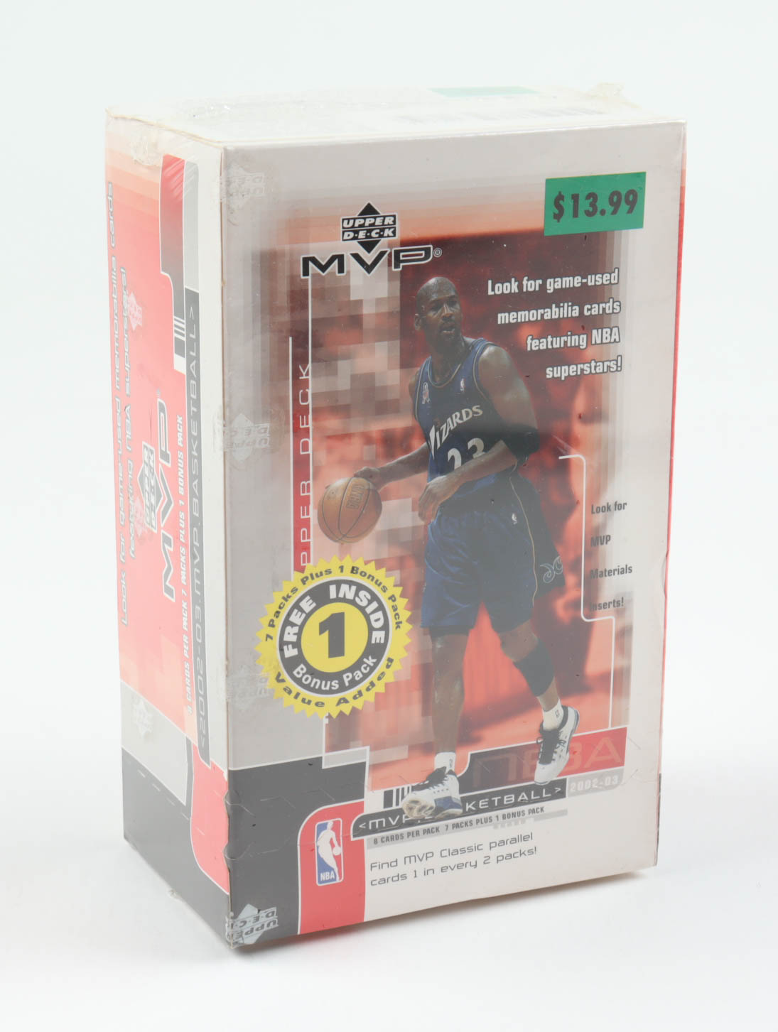 2002-03 Upper Deck MVP Basketball Hobby Box with (8) Packs at PristineAuction.com 2002-03 Upper Deck MVP Basketball Hobby Box with (8) Packs at PristineAuction.com
