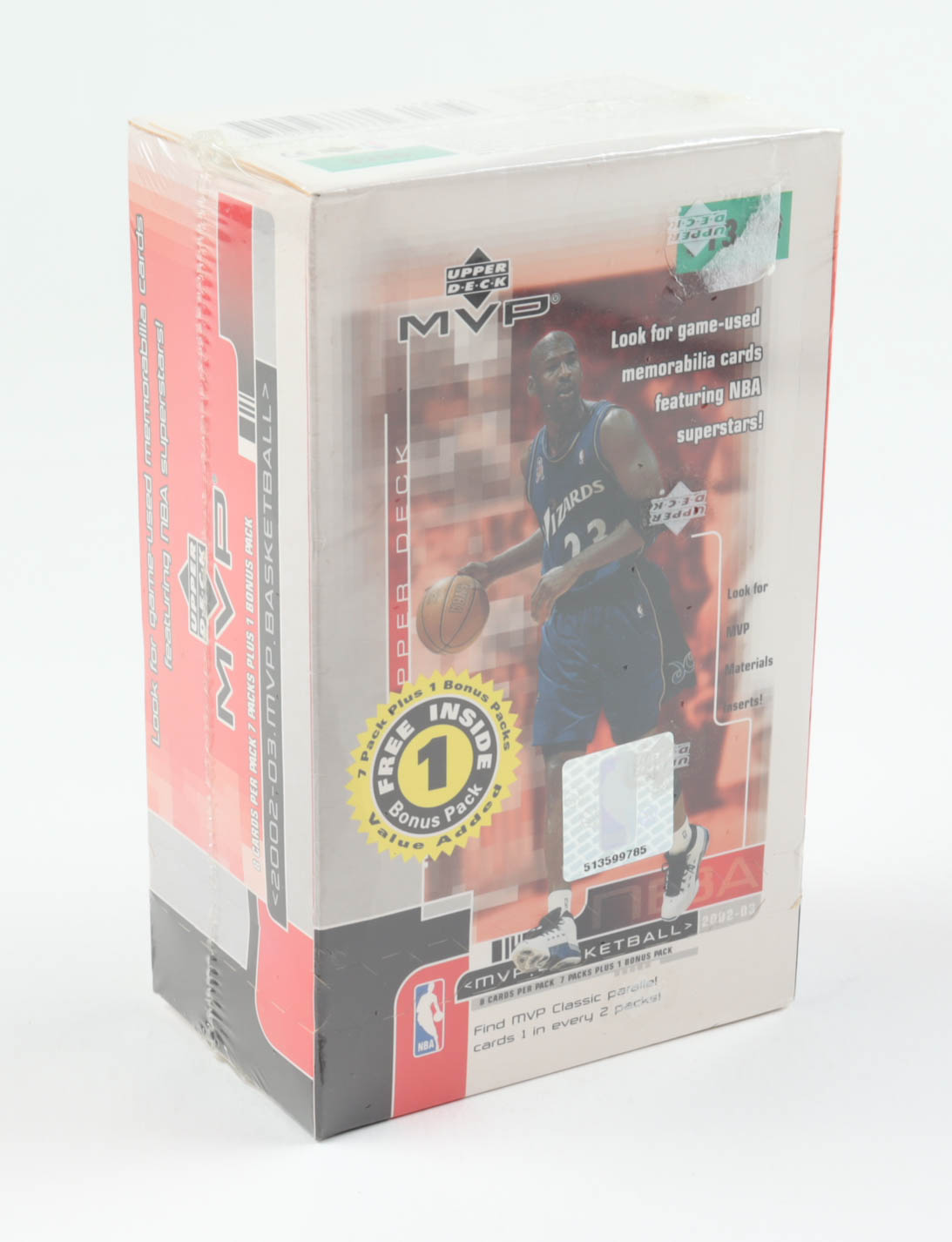 2002-03 Upper Deck MVP Basketball Hobby Box with (8) Packs at PristineAuction.com 2002-03 Upper Deck MVP Basketball Hobby Box with (8) Packs at PristineAuction.com