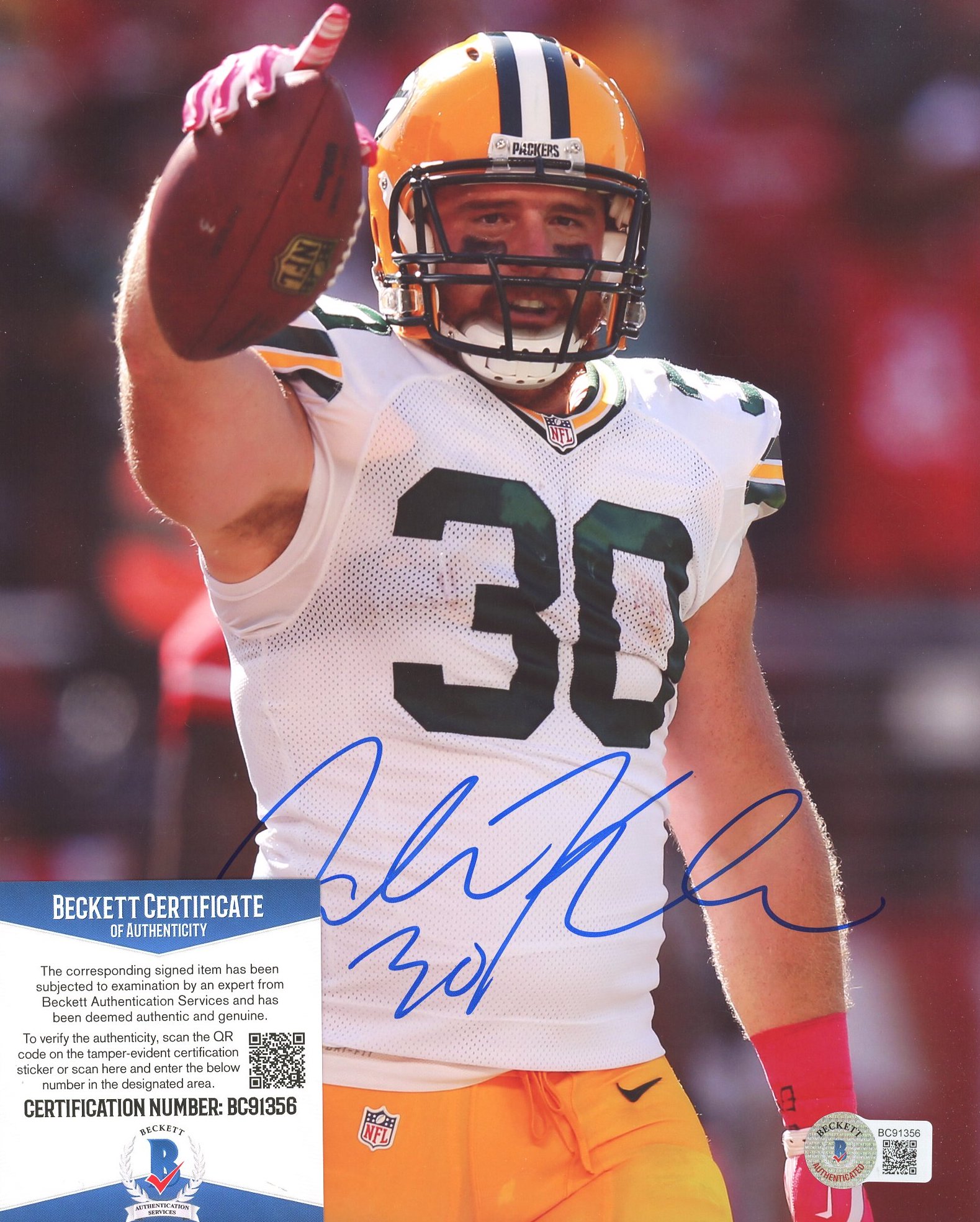 John Kuhn Signed Packers 8x10 Photo (Beckett COA) at PristineAuction.com John Kuhn Signed Packers 8x10 Photo (Beckett COA) at PristineAuction.com