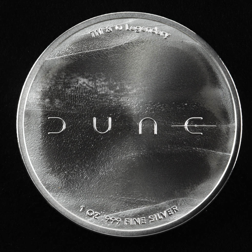 DUNE House Harkonnen 1 oz .999 Fine Silver Bullion Round at PristineAuction.com DUNE House Harkonnen 1 oz .999 Fine Silver Bullion Round at PristineAuction.com