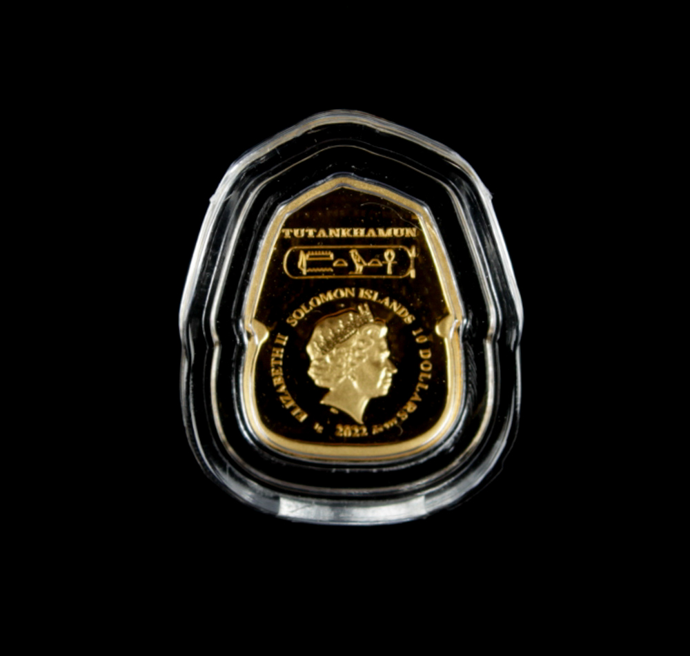 2022 The Mask of Tutankhamun 1 Gram Gold Coin at PristineAuction.com 2022 The Mask of Tutankhamun 1 Gram Gold Coin at PristineAuction.com