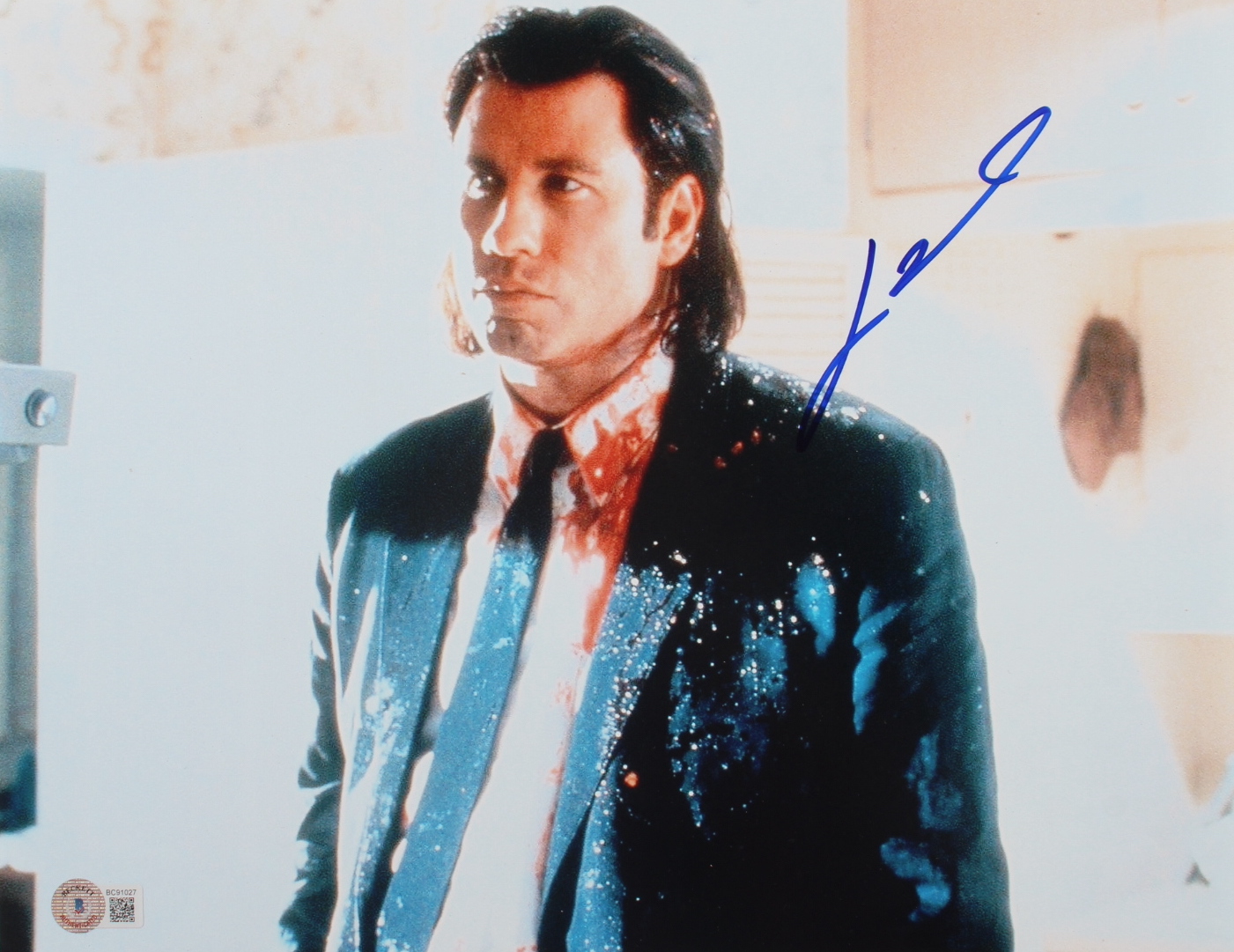 John Travolta Signed "Pulp Fiction" 11x14 Photo (Beckett COA) at PristineAuction.com John Travolta Signed "Pulp Fiction" 11x14 Photo (Beckett COA) at PristineAuction.com