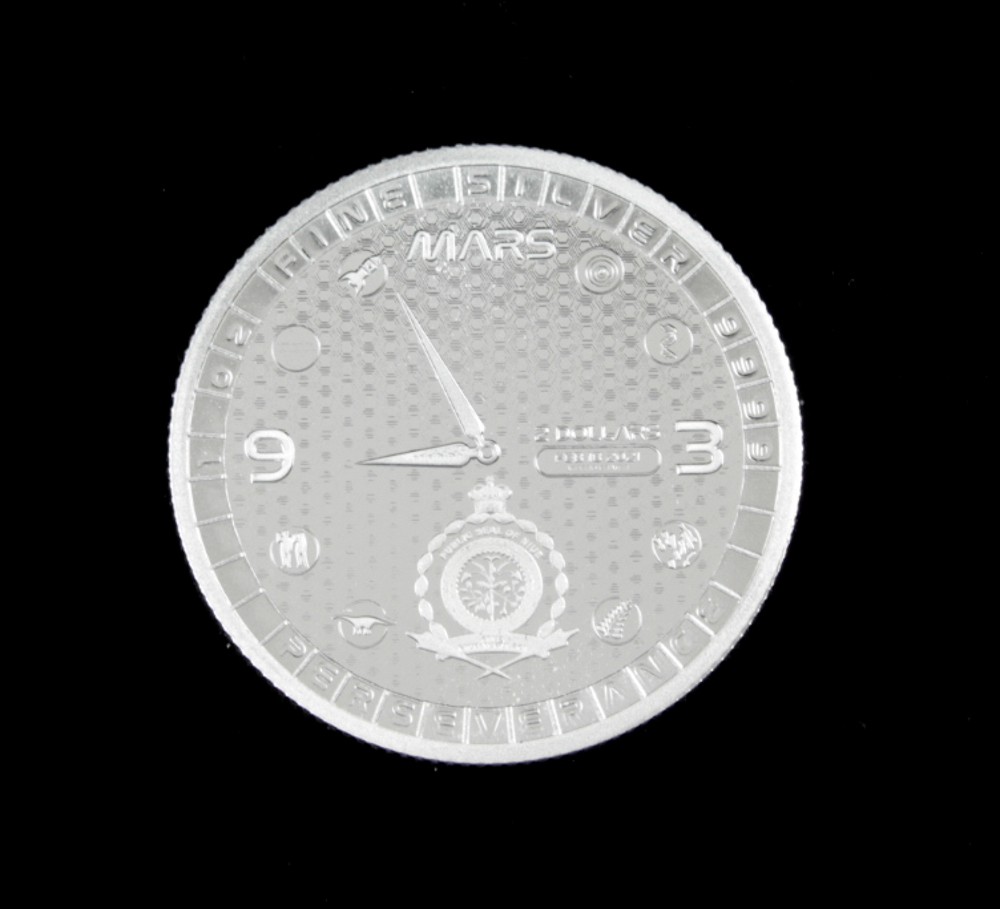 2021 Niue 1 oz Silver Perseverance Mars Rover $2 Two Dollar Coin ...
