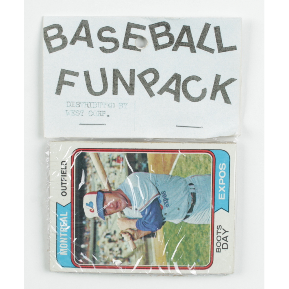 1974 Topps Baseball Card Fun Pack with (10) Cards Pristine Auction