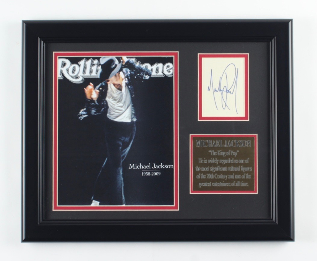 Michael Jackson 13x16 Custom Framed Matted Photo Display at PristineAuction.com Michael Jackson 13x16 Custom Framed Matted Photo Display at PristineAuction.com