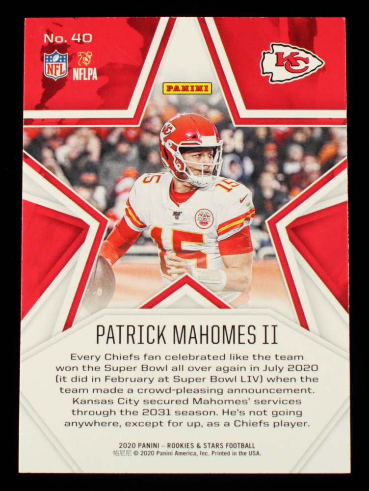 Patrick Mahomes II 2020 Rookies and Stars #40 | Pristine Auction