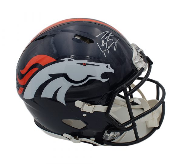 Peyton Manning Signed Denver Broncos Full-Size Authentic On-Field Speed Helmet (Fanatics) at PristineAuction.com Peyton Manning Signed Denver Broncos Full-Size Authentic On-Field Speed Helmet (Fanatics) at PristineAuction.com