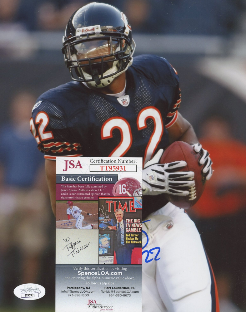 Chicago Bears Matt Forte 8x24 Signature Print Framed