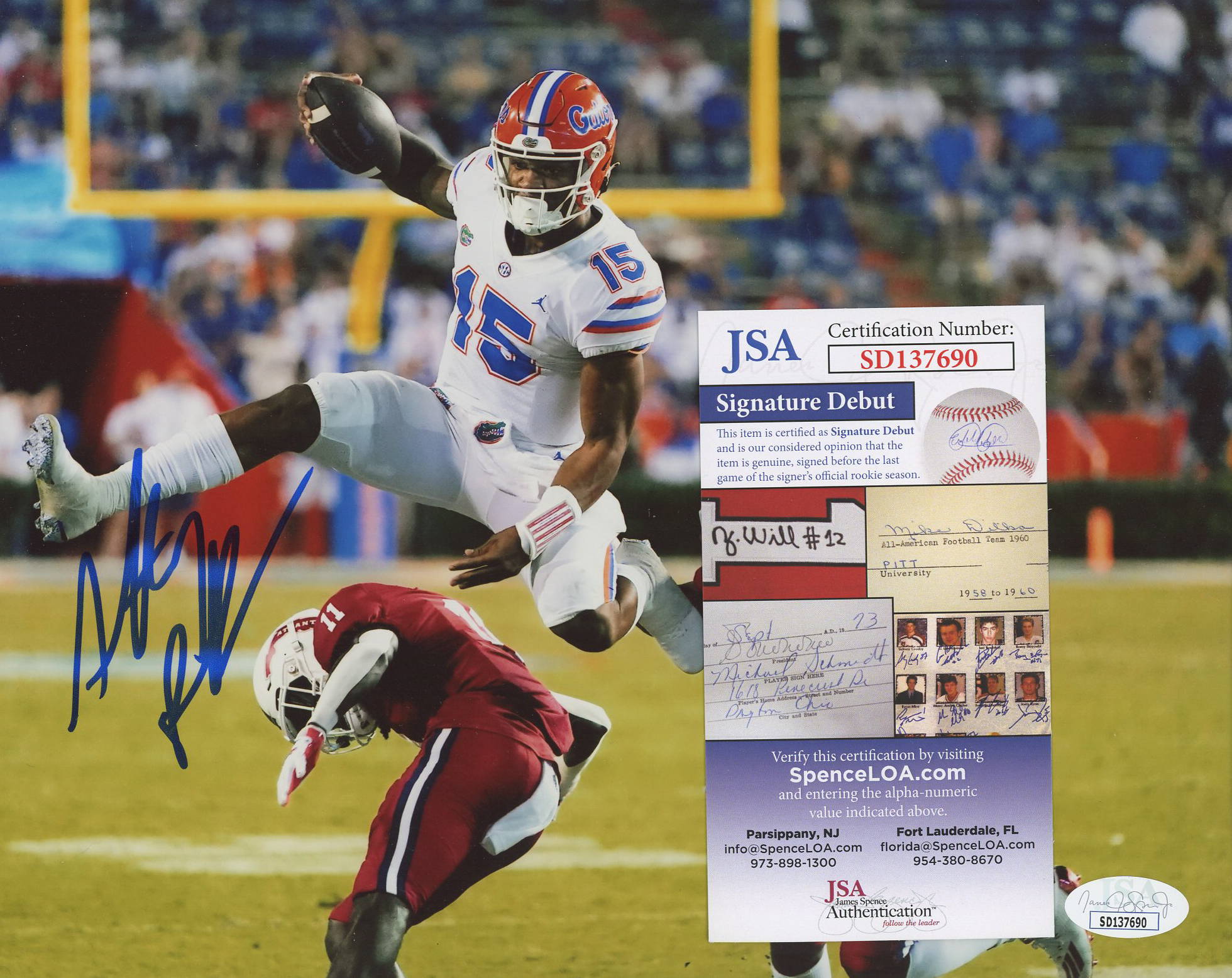 Anthony Richardson Signed Florida Gators 8x10 Photo (JSA COA) at PristineAuction.com Anthony Richardson Signed Florida Gators 8x10 Photo (JSA COA) at PristineAuction.com