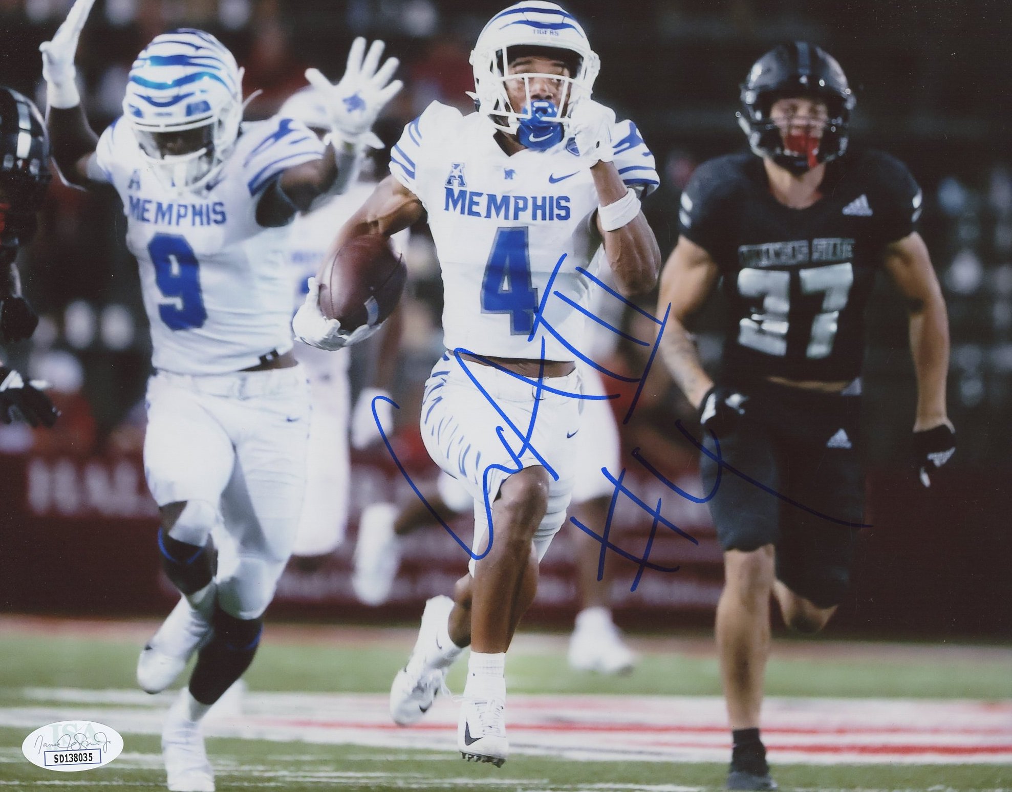 Calvin Austin Signed Memphis Tigers 8x10 Photo (JSA COA) at PristineAuction.com Calvin Austin Signed Memphis Tigers 8x10 Photo (JSA COA) at PristineAuction.com