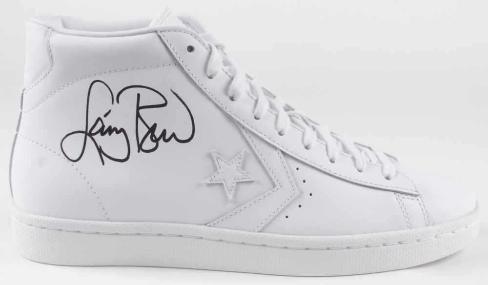 Larry Bird Signed Converse AllStar Leather Basketball Shoe with