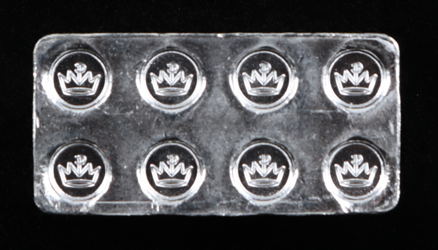1 Troy oz .999 Fine Silver Lego Bullion Bar at PristineAuction.com 1 Troy oz .999 Fine Silver Lego Bullion Bar at PristineAuction.com