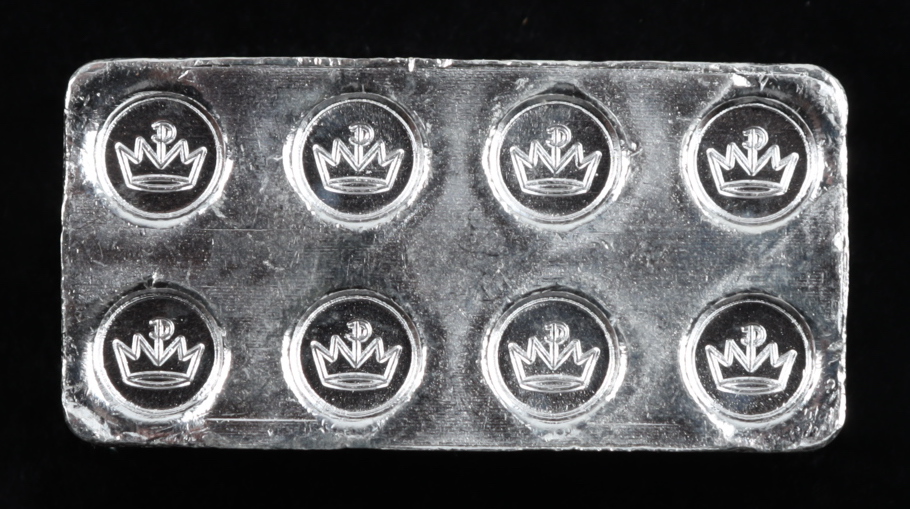 1 Troy oz .999 Fine Silver Lego Bullion Bar at PristineAuction.com 1 Troy oz .999 Fine Silver Lego Bullion Bar at PristineAuction.com