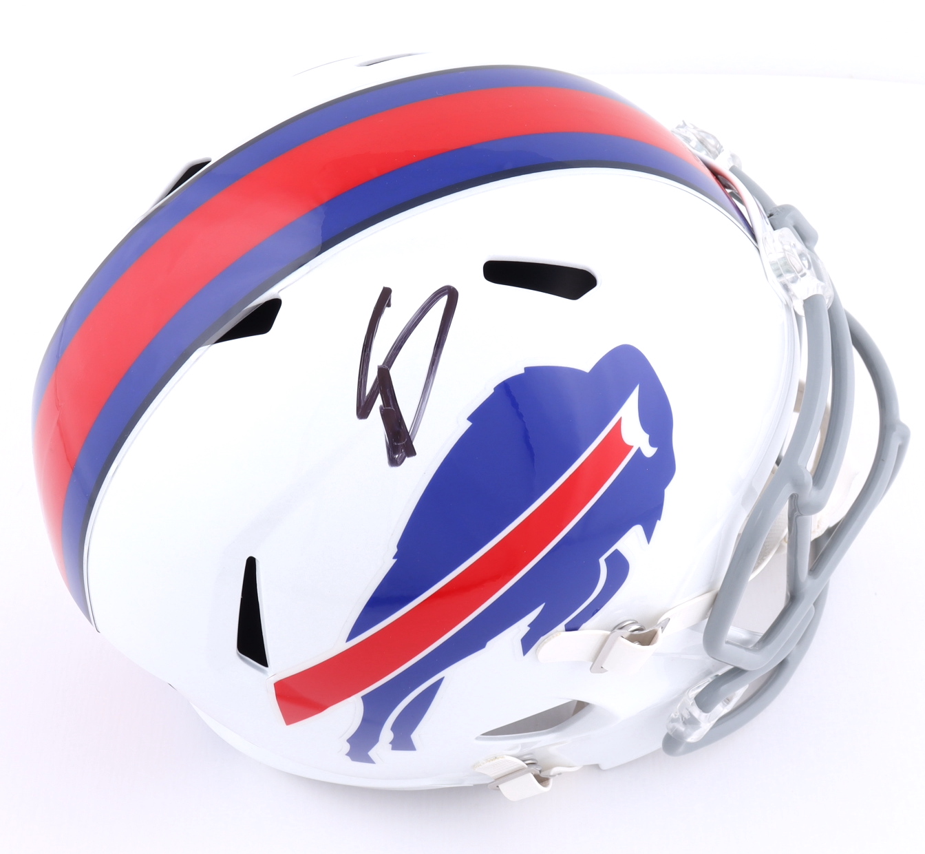 Stefon Diggs Signed Bills Full-Size Speed Helmet (Beckett Hologram) at PristineAuction.com Stefon Diggs Signed Bills Full-Size Speed Helmet (Beckett Hologram) at PristineAuction.com