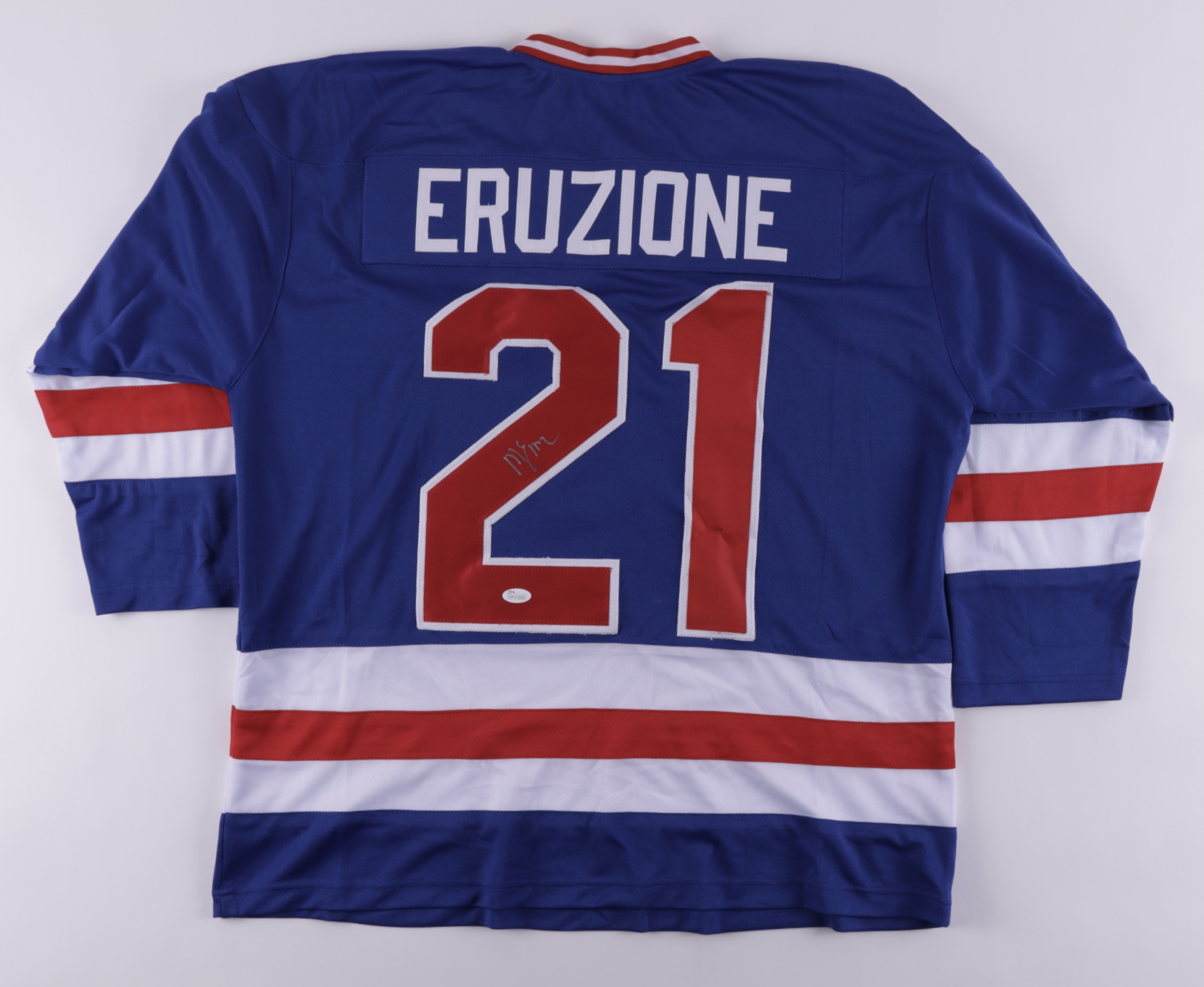 Mike Eruzione Signed Jersey (JSA COA) at PristineAuction.com Mike Eruzione Signed Jersey (JSA COA) at PristineAuction.com