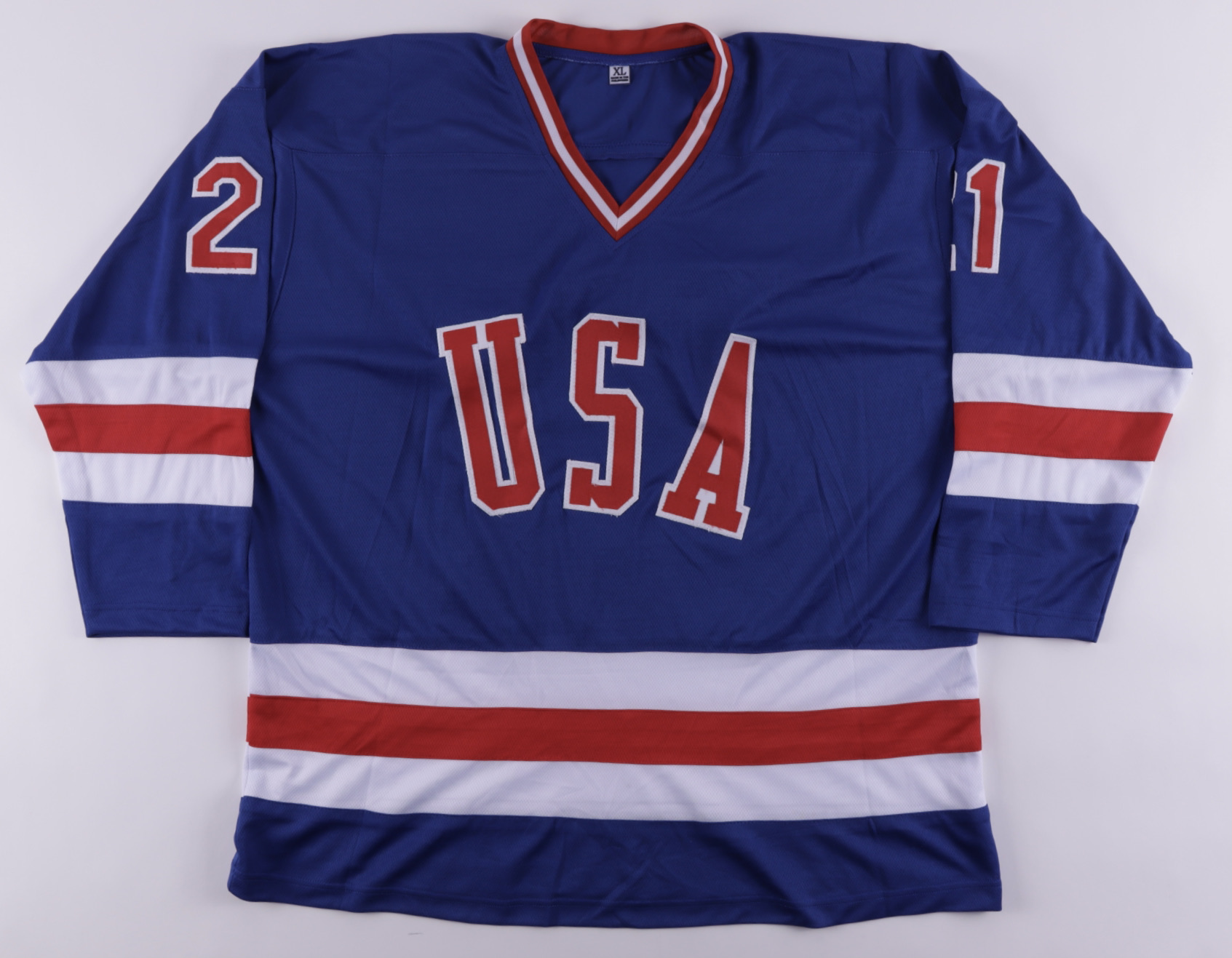 Mike Eruzione Signed Jersey (JSA COA) at PristineAuction.com Mike Eruzione Signed Jersey (JSA COA) at PristineAuction.com