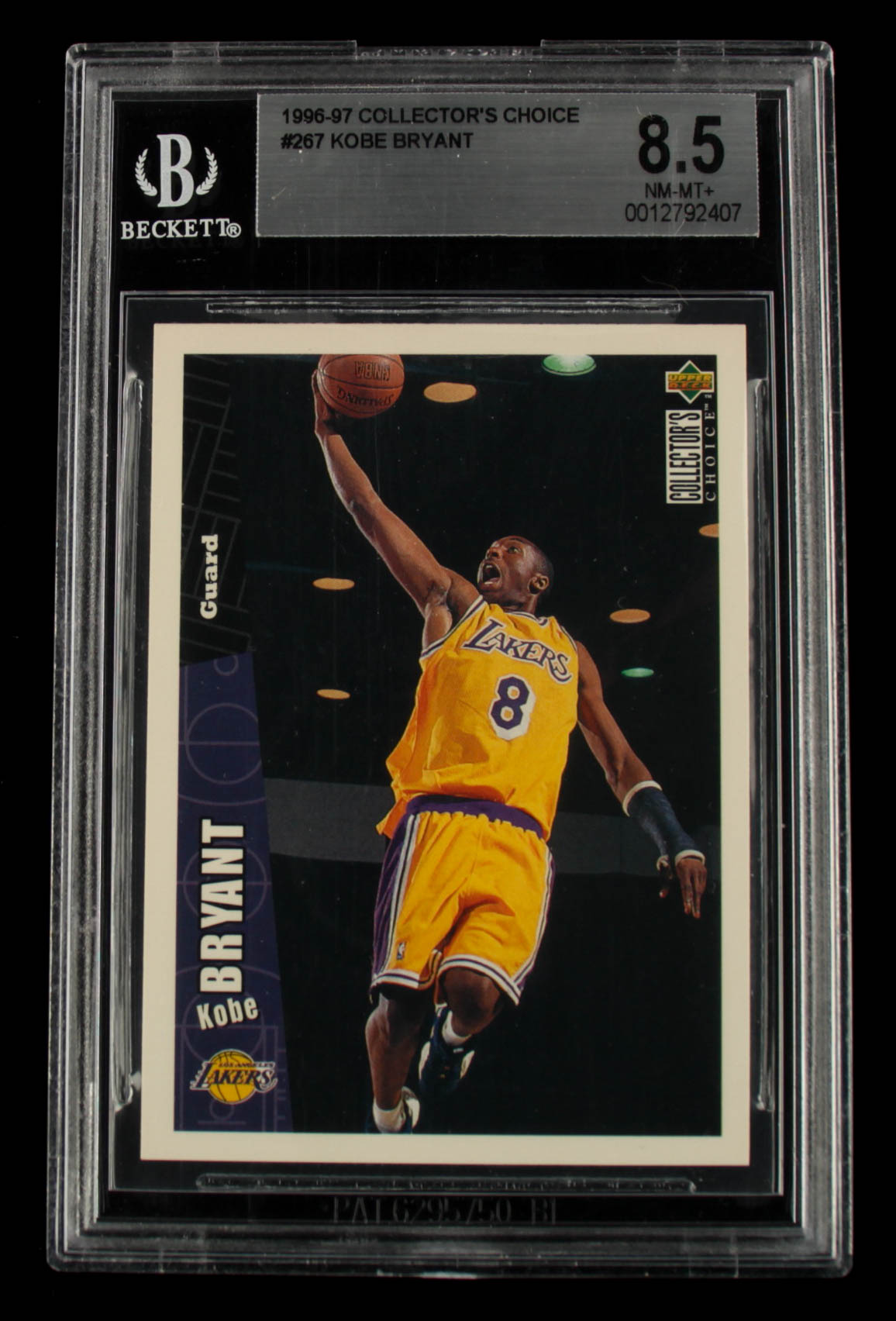 Kobe Bryant 1996-97 Collector's Choice #267 RC (BGS 8.5) at PristineAuction.com Kobe Bryant 1996-97 Collector's Choice #267 RC (BGS 8.5) at PristineAuction.com