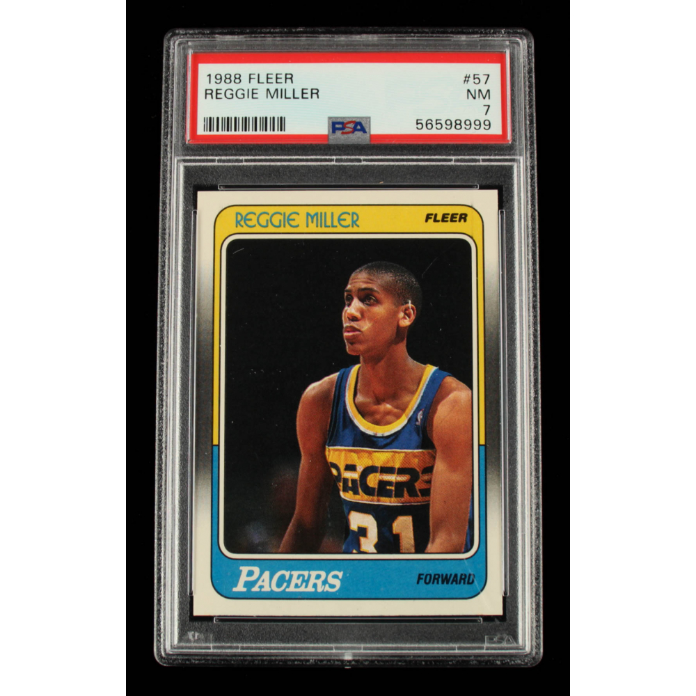SP Fleer Panini Topps Stadium Club Reggie Miller Autograph Jersey Refractor
