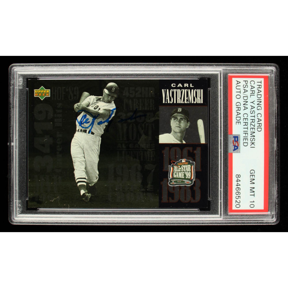 Carl Yastrzemski Signed 1999 FanFest Yastrzemski #3 Upper Deck (PSA