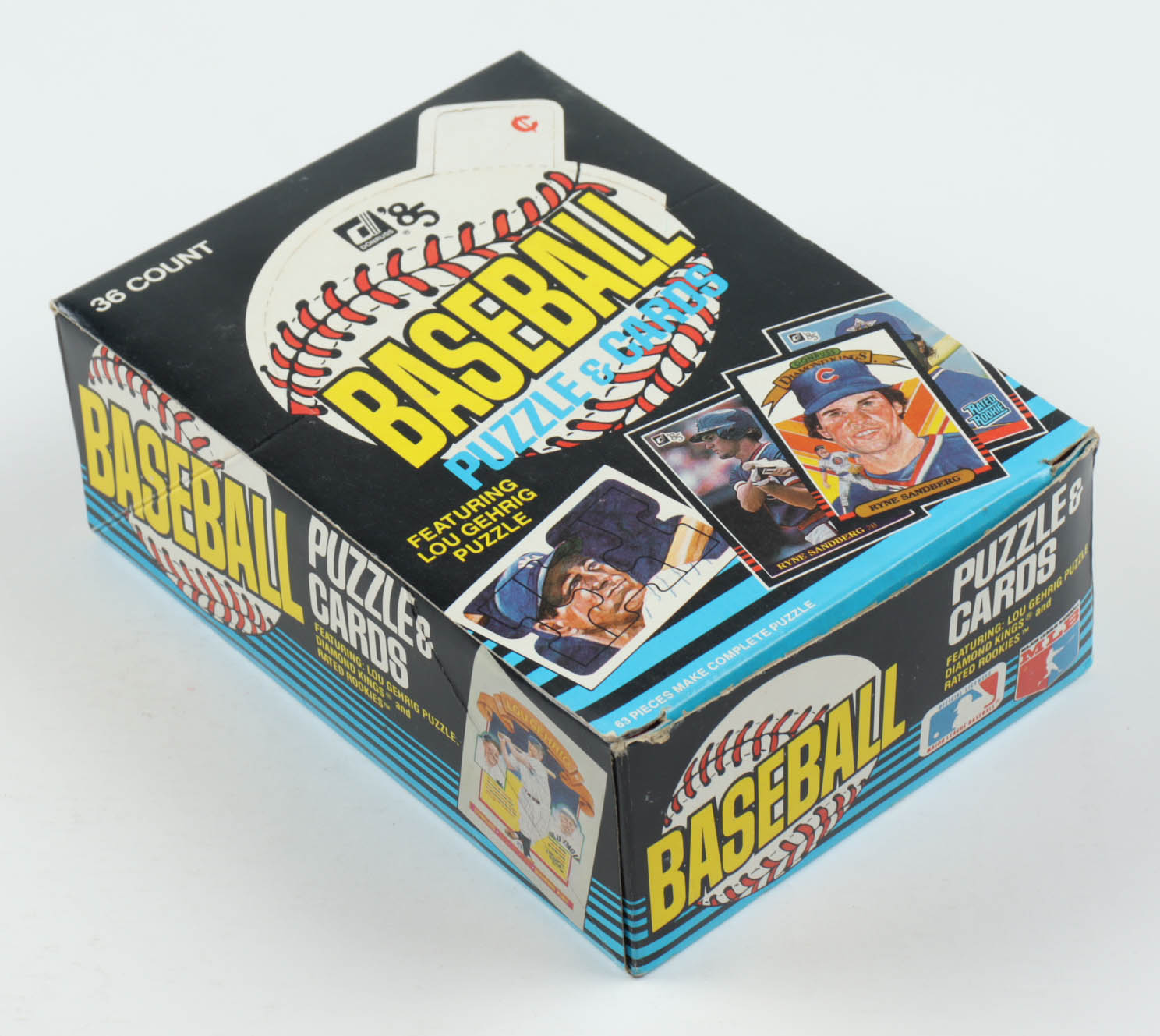 1985 Donruss Baseball Wax Box with (36) Packs at PristineAuction.com 1985 Donruss Baseball Wax Box with (36) Packs at PristineAuction.com